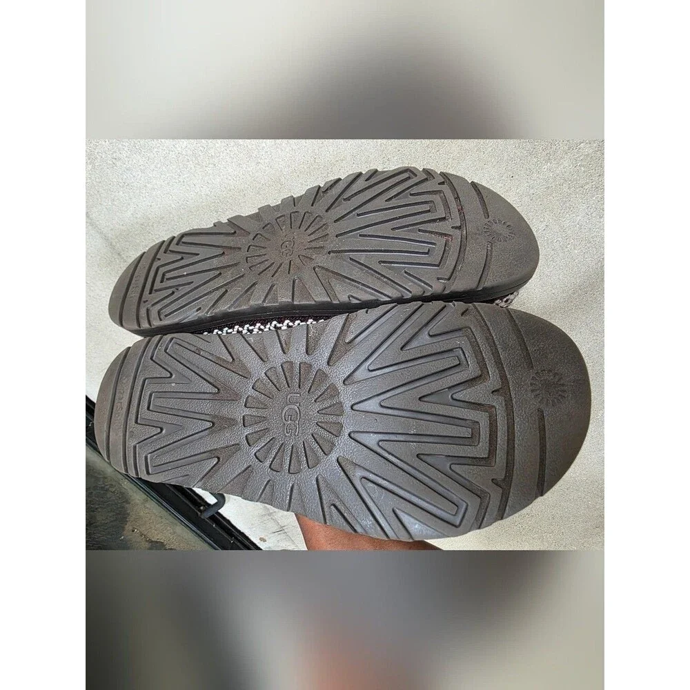UGG TASMAN REFELT Gray NORDIC PLATFORM SLIPPERS SHOES SIZE 8 WOMEN